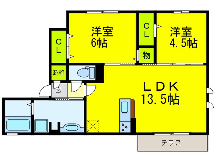 間取り図 シャンノール北野田