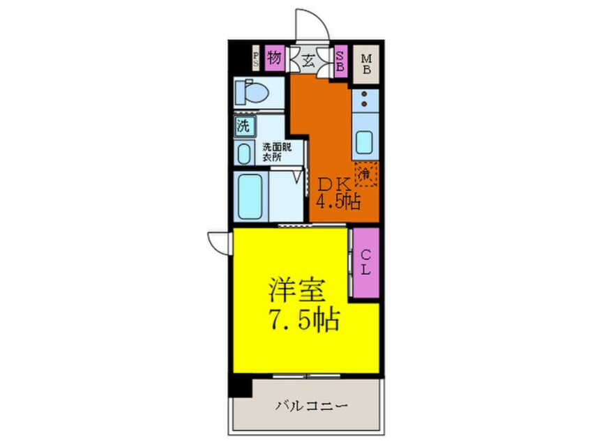 間取図 アールエスフラッツ
