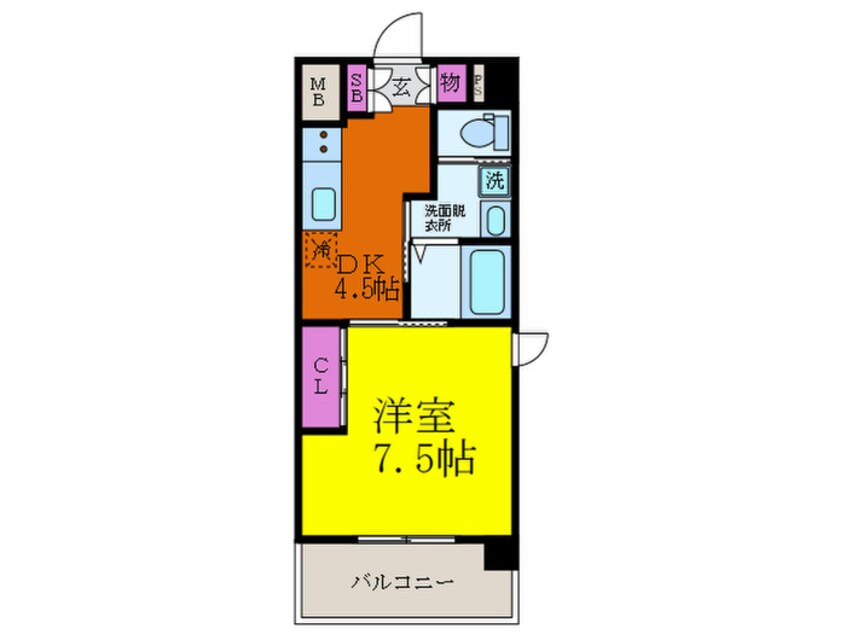 間取図 アールエスフラッツ
