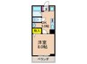 ラフィーヌモン 1DKの間取り