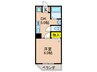 ラフィーヌモン 1DKの間取り