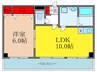 Ｇｒａｎ　Ｐｉｎｏ桃山台 1LDKの間取り
