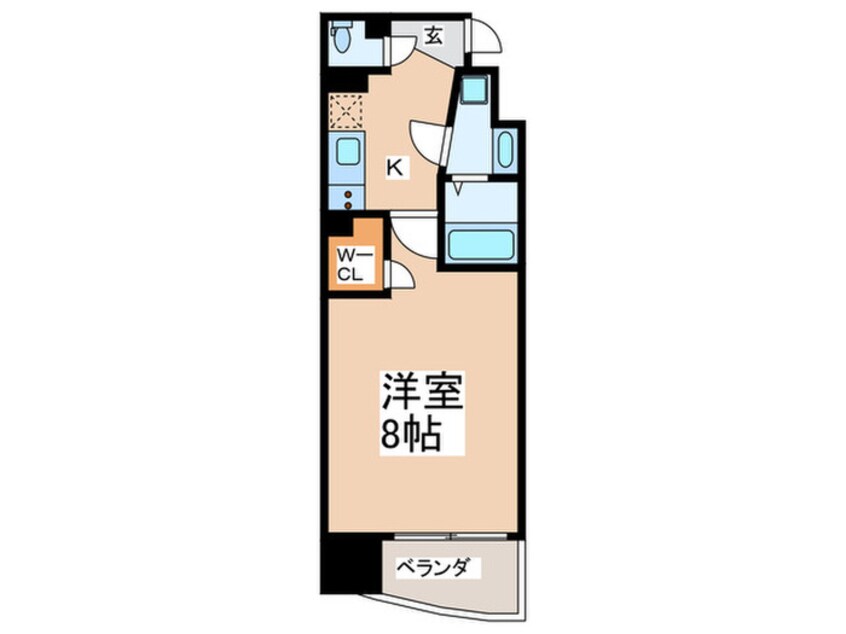 間取図 ＡＦＦＬＵＥＮＣＥ難波