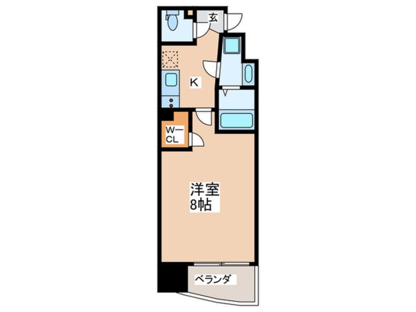 間取図 ＡＦＦＬＵＥＮＣＥ難波