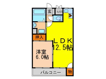 間取図 コスモス東豊中