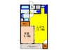 コスモス東豊中 1LDKの間取り