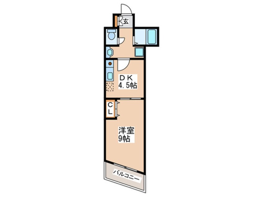 間取図 アマノ－ル本田