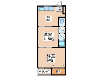 間取図 第5奥村ハイツ