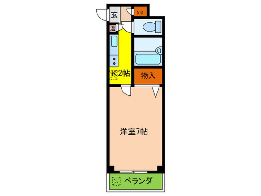 間取図 ﾓﾀﾞﾝｱﾊﾟｰﾄﾒﾝﾄ神戸新長田