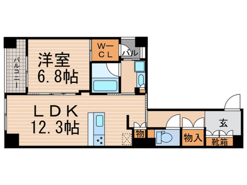 間取図 CASA ALA MODE ROKKAKU108
