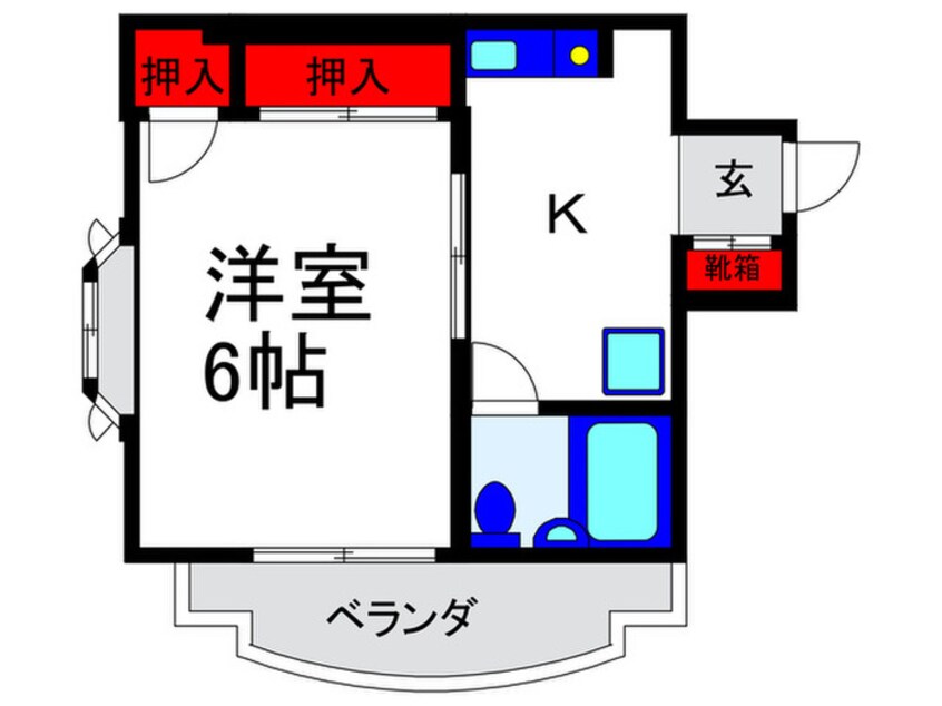 間取図 ア－ベイン緑地公園