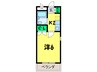 シュライク２ 1Kの間取り