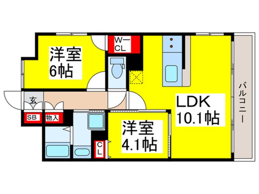 間取図 Sophia　court宿院