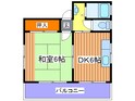 山西ハイツの間取図