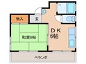 山西ハイツの間取図