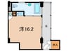精道アパ－ト 1Rの間取り