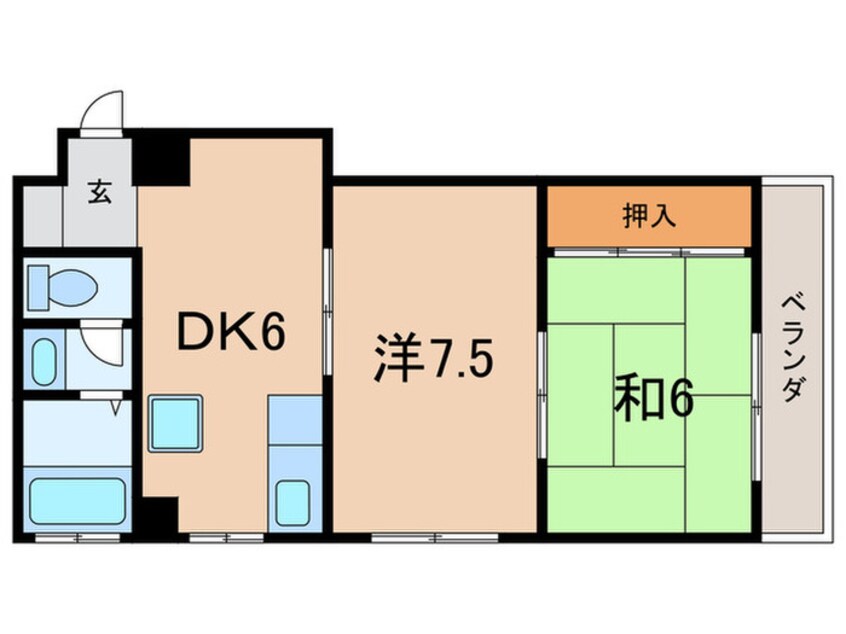 間取図 ネオライフ鈴蘭台