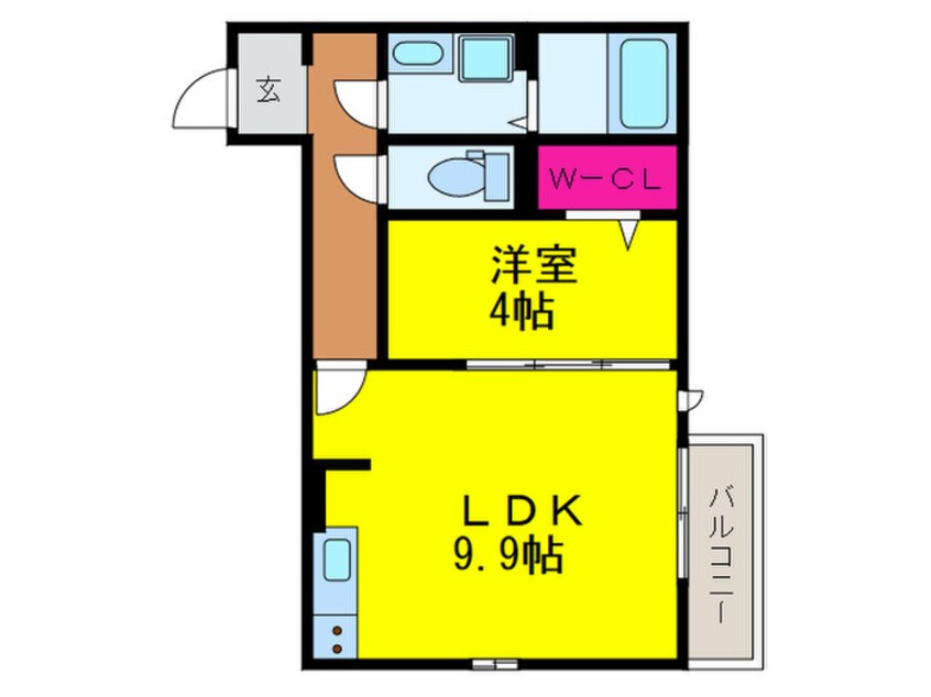 間取図 グランド関空B棟