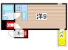 ハルモニア 1Rの間取り