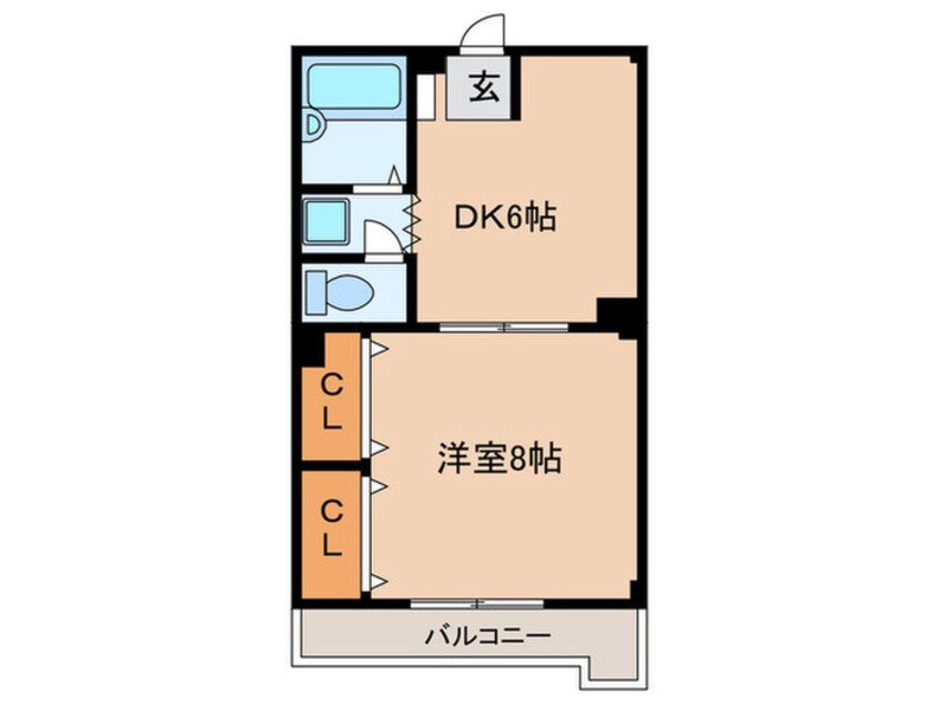 間取図 エスポワ－ルＳＡＫＡＩ