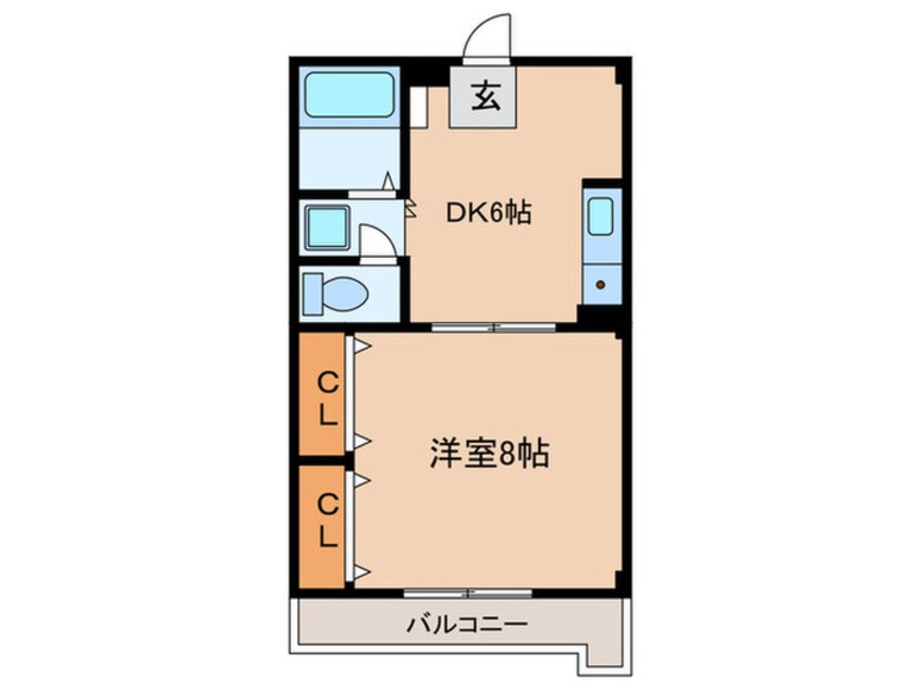 間取図 エスポワ－ルＳＡＫＡＩ