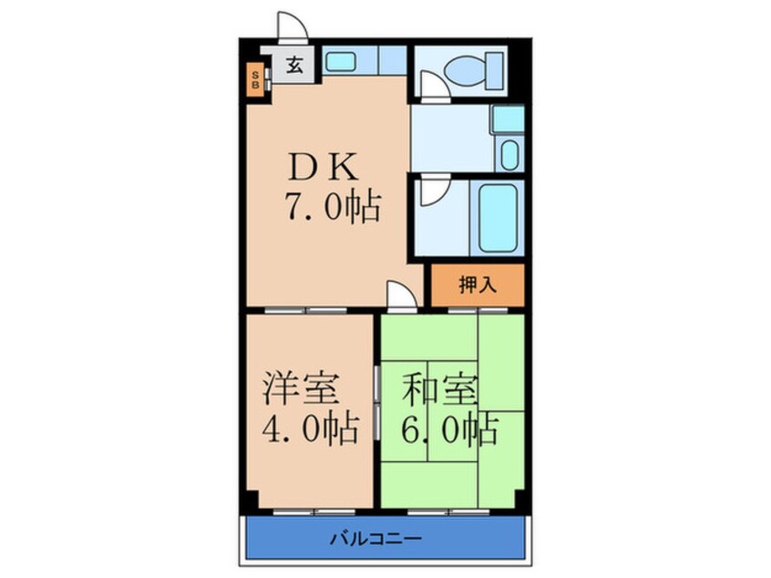 間取図 第８東城マンション