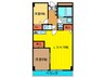 GEパークサイド 2LDKの間取り