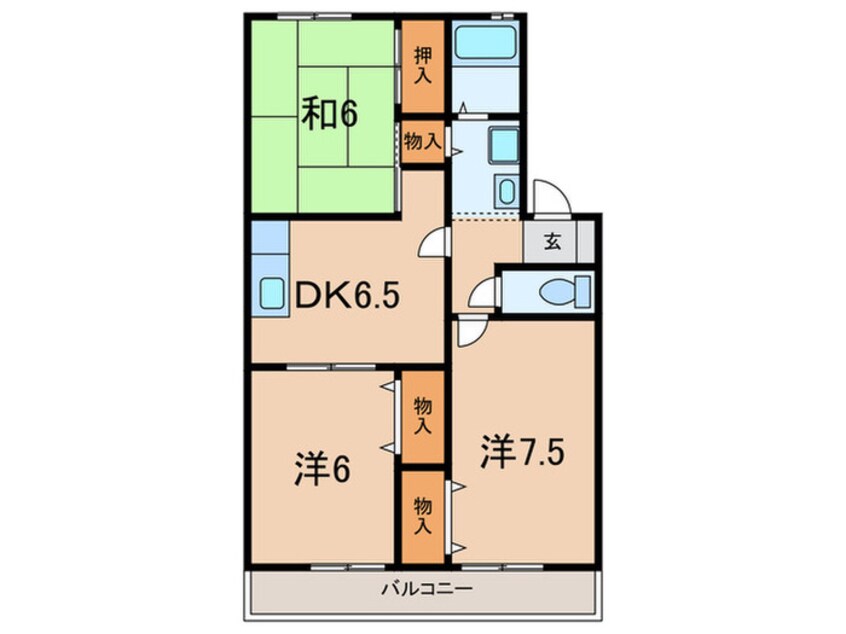 間取図 ウエストハイム