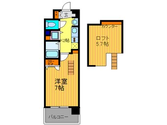 間取図 プレサンス京都修学院(404)