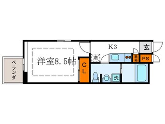 間取図 グランコスモ今出川