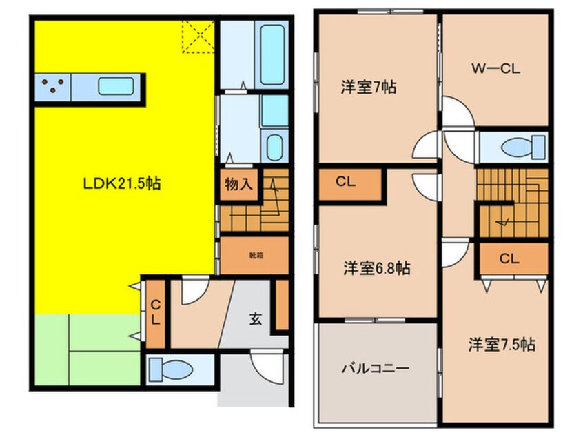 間取図 鴻池6丁目戸建