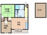 シャルマン星田 2DKの間取り