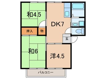 間取図 サンシティ蓮池Ｂ棟