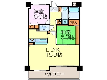 間取図 ロイヤルア－ク楠葉並木