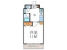 ｍｉｌｌｅｎｎｉａ　ＩＫＵ 1Kの間取り