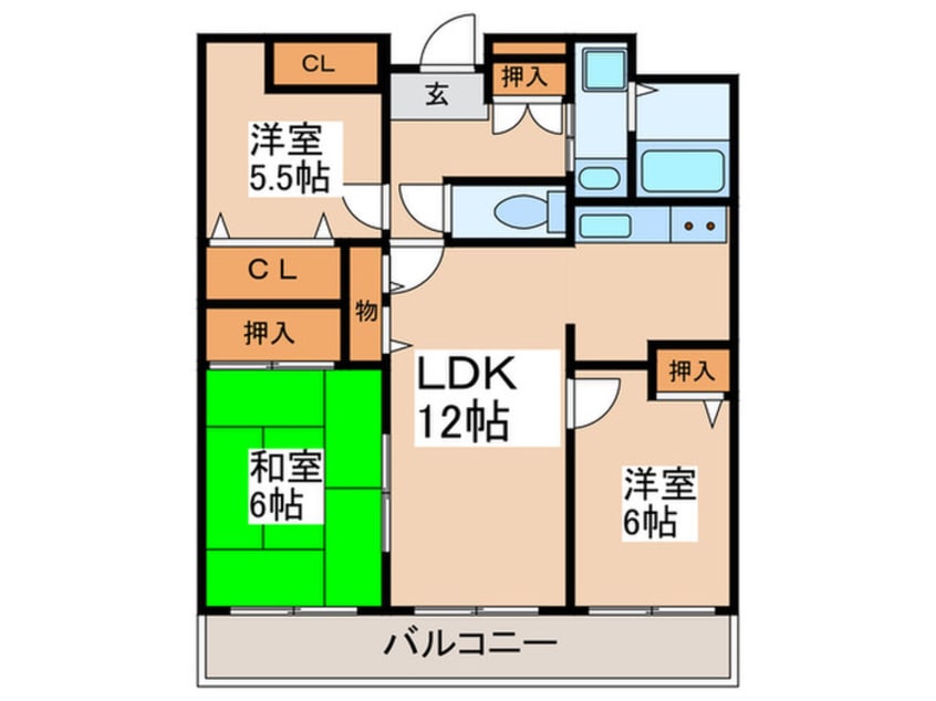 間取図 ピーノ長居