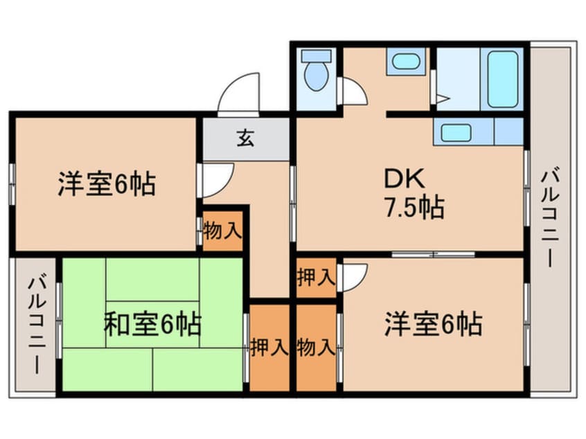 間取図 コーポＺＥＮ