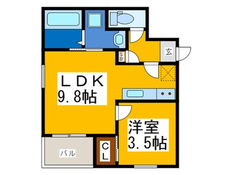 間取図 REGALEST　七道