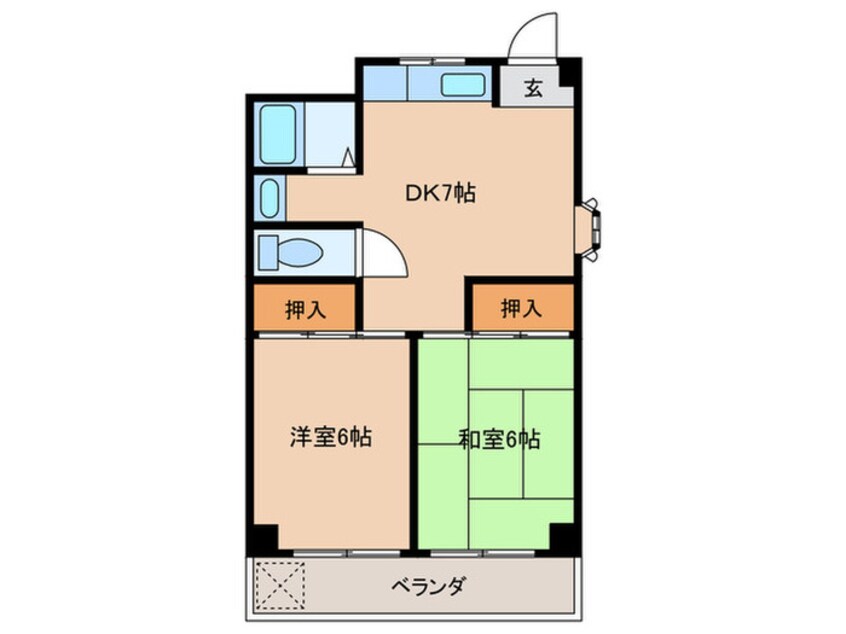 間取図 三番グリーンハイツ