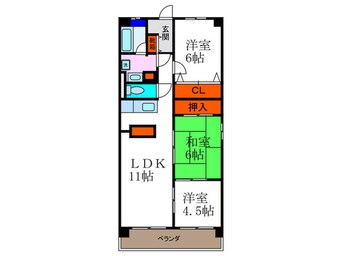 間取図 クリスタル山崎