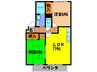 クレール花屋敷 2LDKの間取り