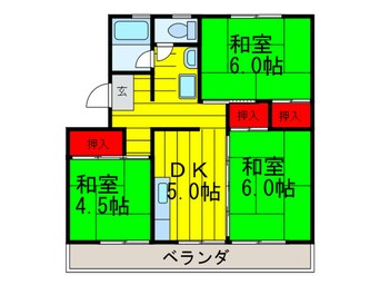 間取図 ｸﾞﾚｰｽﾏﾝｼｮﾝﾊﾟｰﾄⅠ