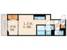 グレース西院 1LDKの間取り