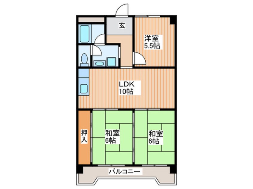 間取図 奥野マンション