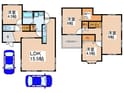 岸和田市磯上町３丁目戸建ての間取図