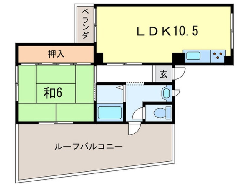 間取図 ベネフィス魚住Ⅰ