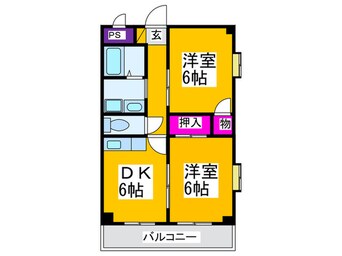 間取図 レジデンス　モズ