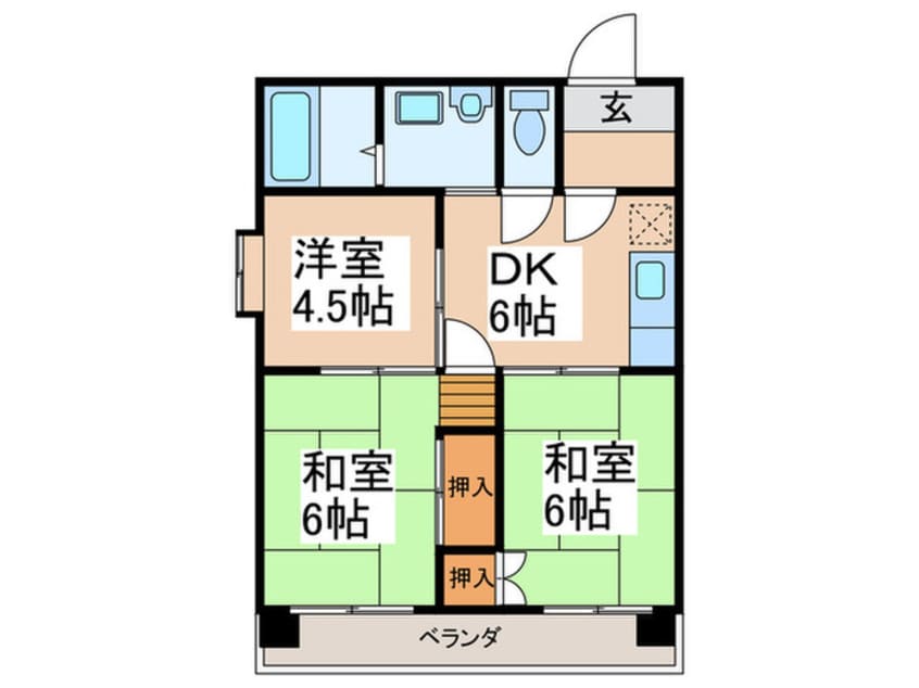 間取図 モンリベルテ天王寺