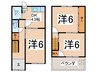 加美南3丁目2階建 3DKの間取り