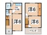 加美南3丁目2階建 3DKの間取り
